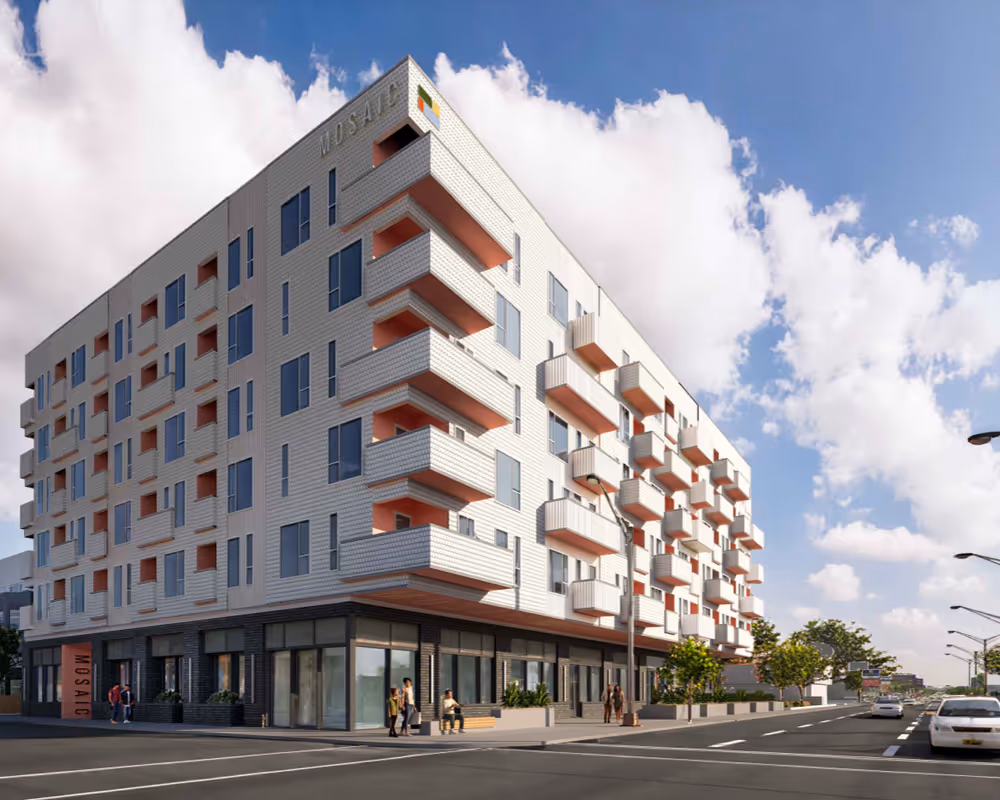 Mosaic development exterior